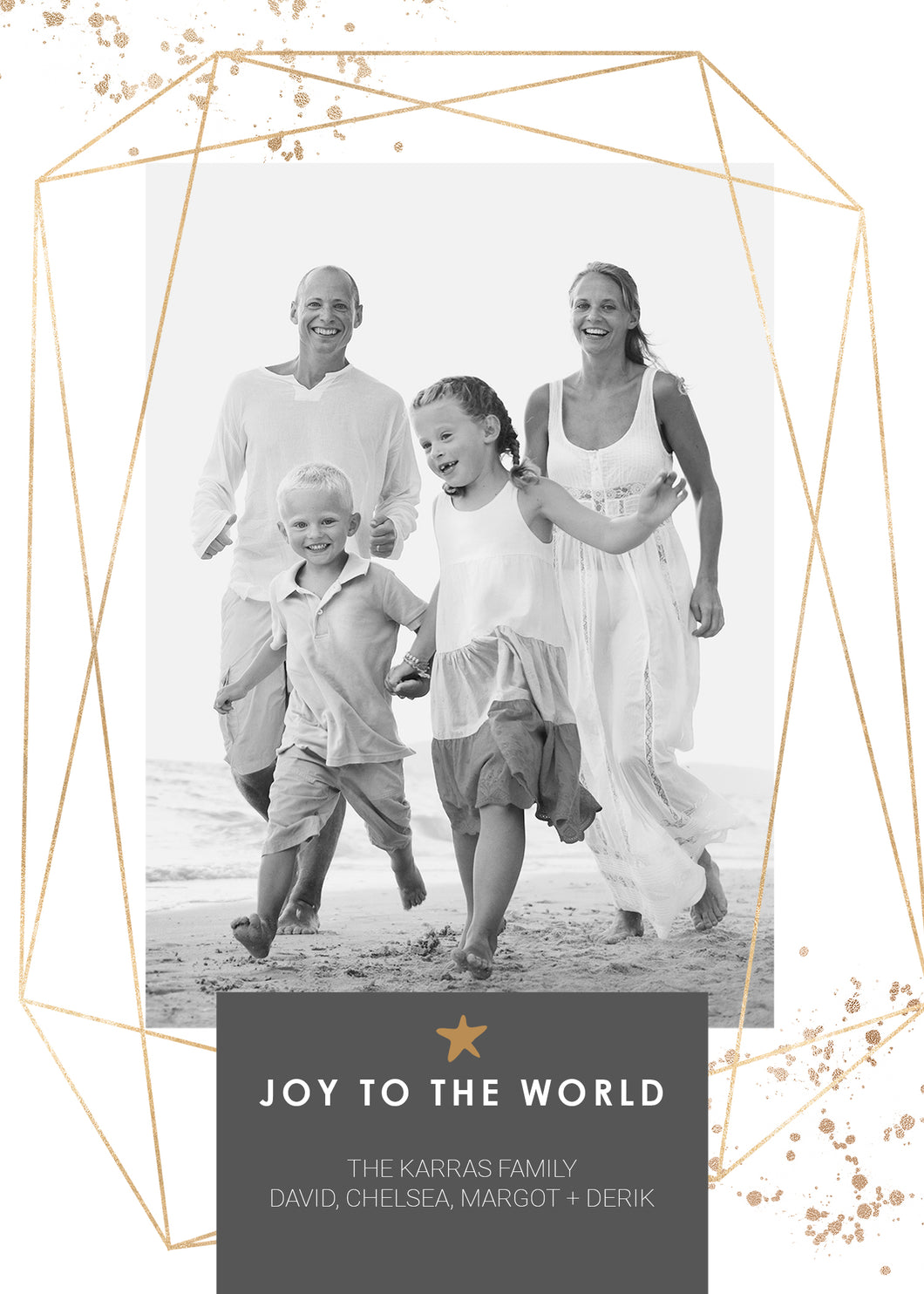 5x7 Holiday Card Joy to the World 18-008