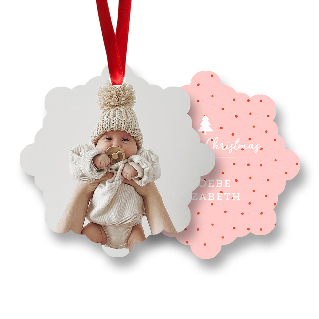 Baby Girl's First Christmas Ornament