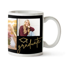 Load image into Gallery viewer, Graduate Mug Black and Gold