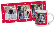 Load image into Gallery viewer, Red Mug With Snowflakes